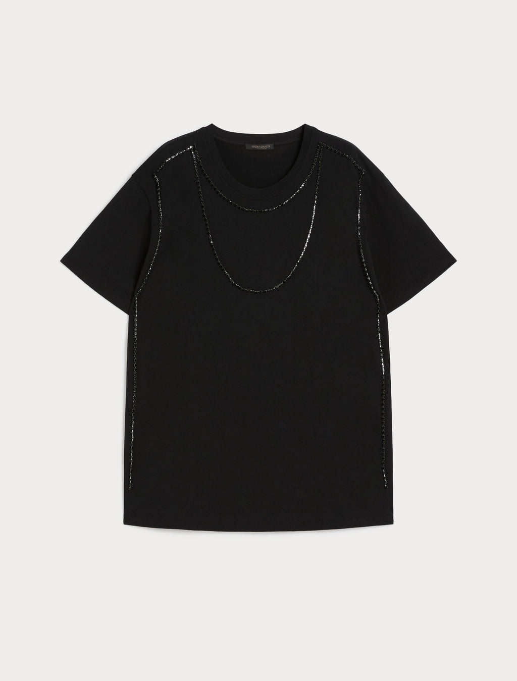 Embroidered jersey T-shirt