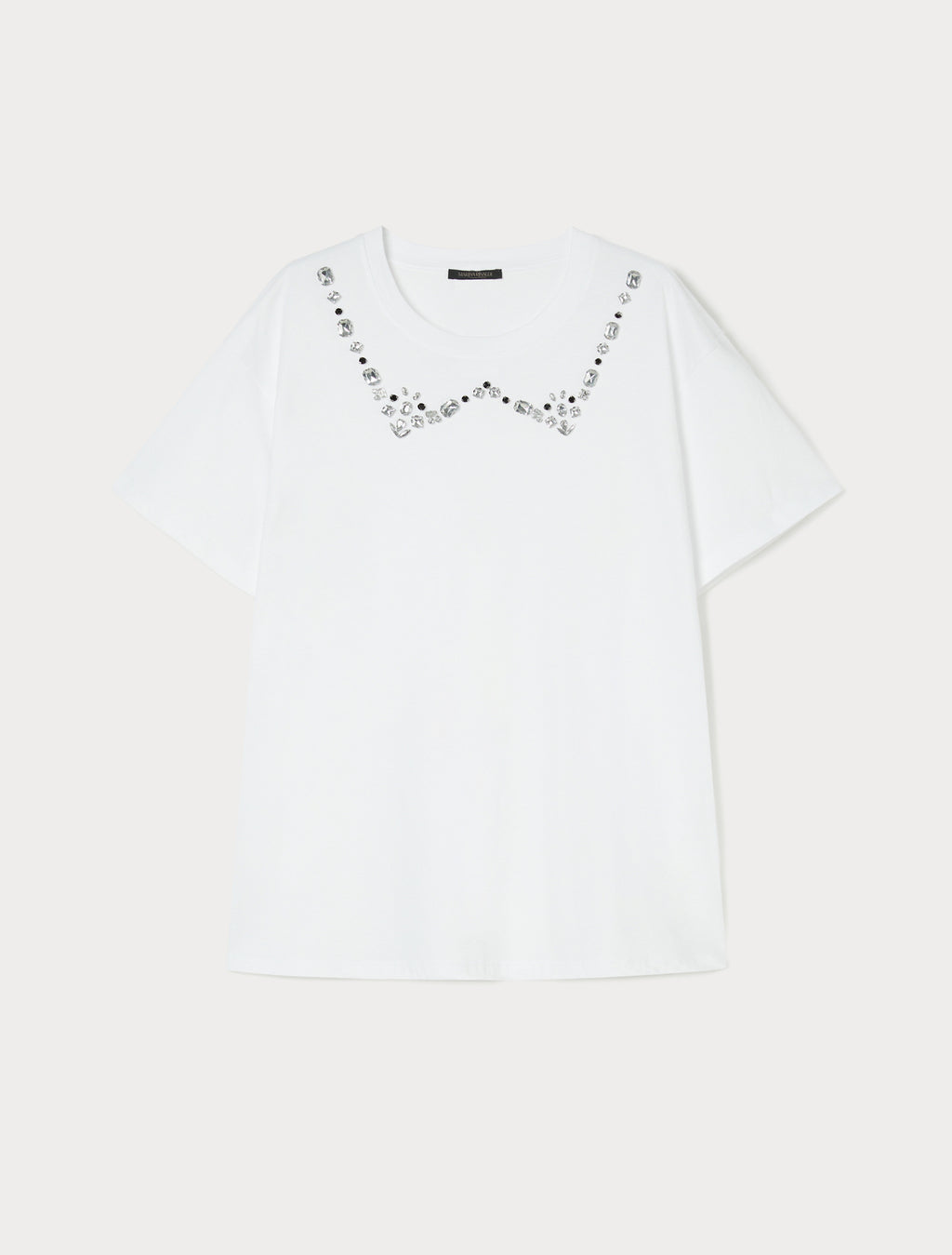 Embroidered jersey T-shirt