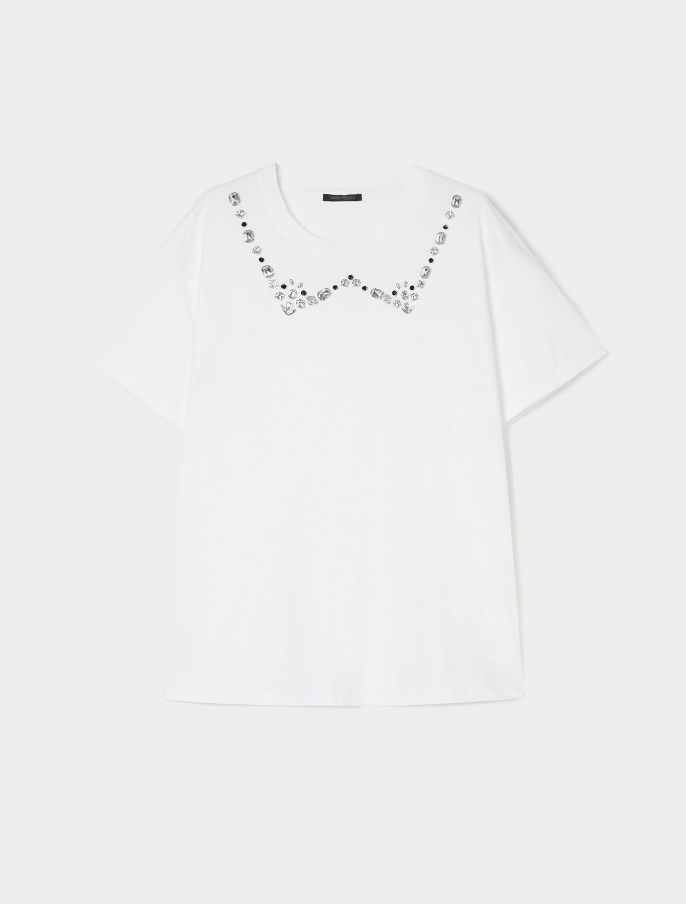 Embroidered jersey T-shirt