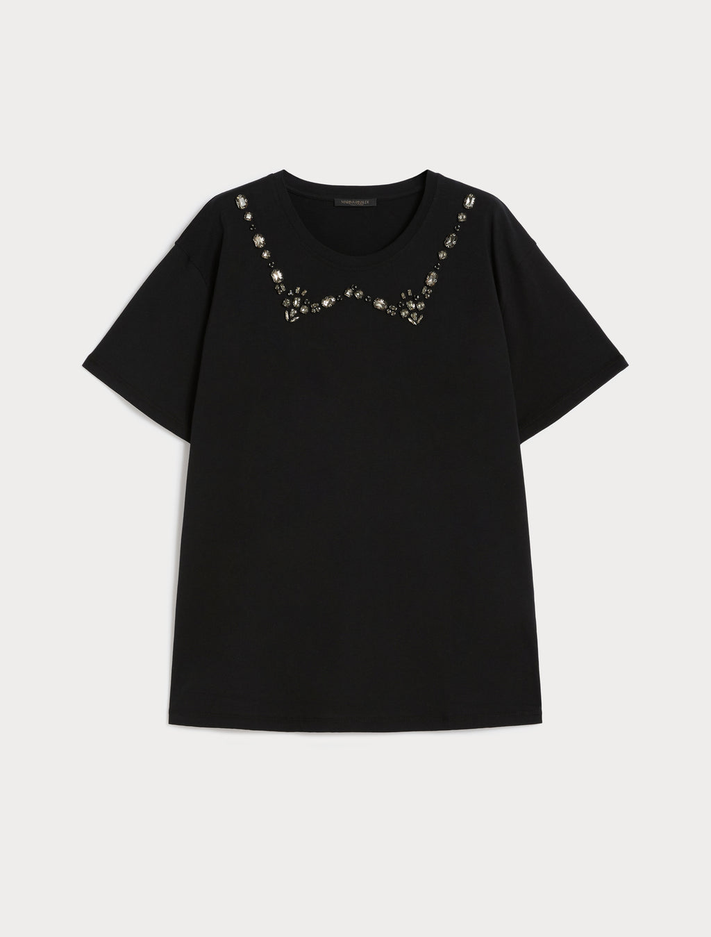 Embroidered jersey T-shirt