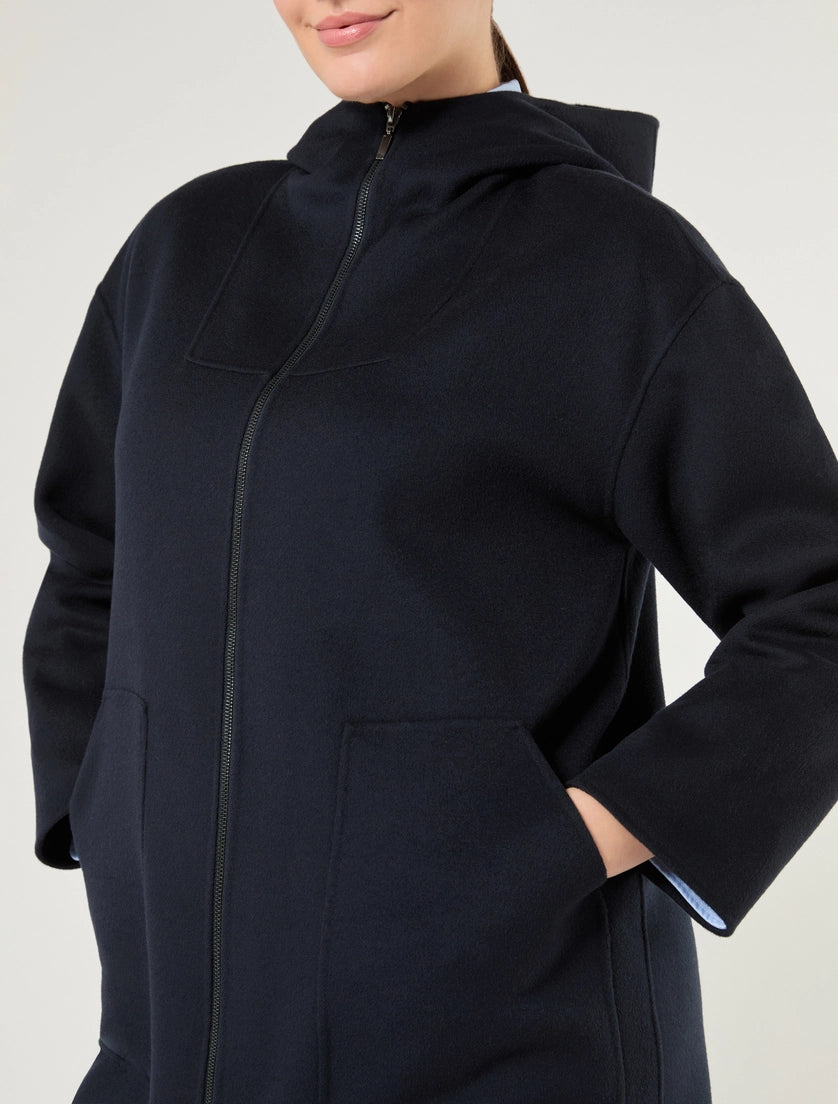 marina rinaldi Double-faced wool and cashmere coat