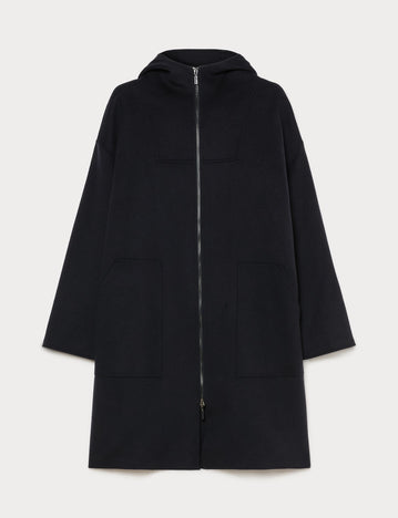 Double-faced wool and cashmere coat