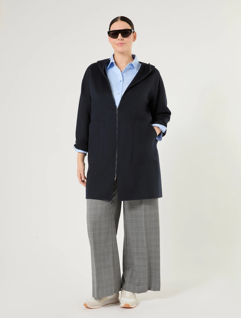 marina rinaldi Double-faced wool and cashmere coat