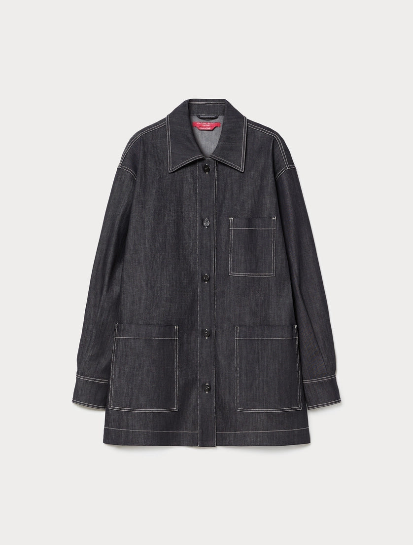 marina rinaldi stretch cotton jacket for woman