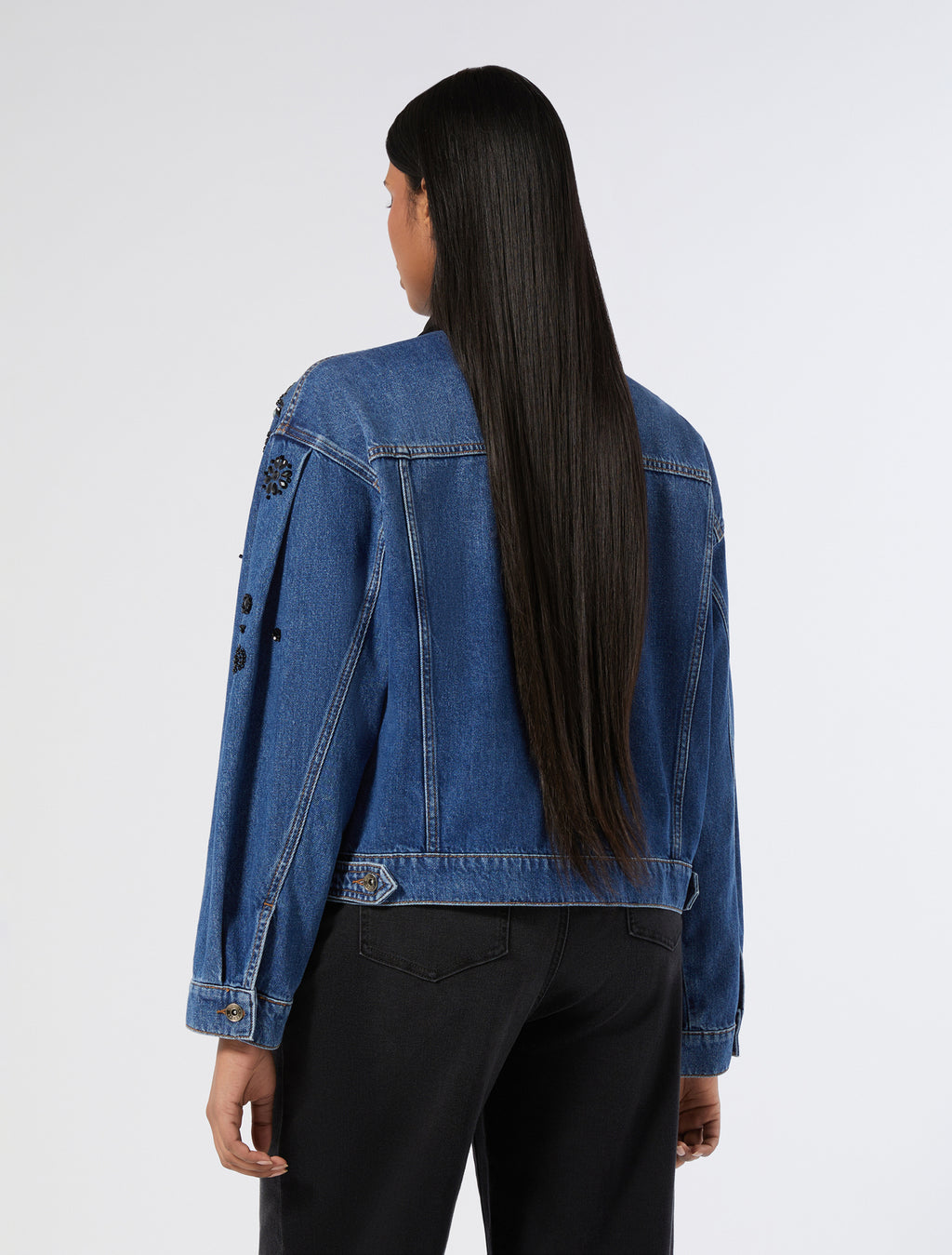 Embroidered denim jacket