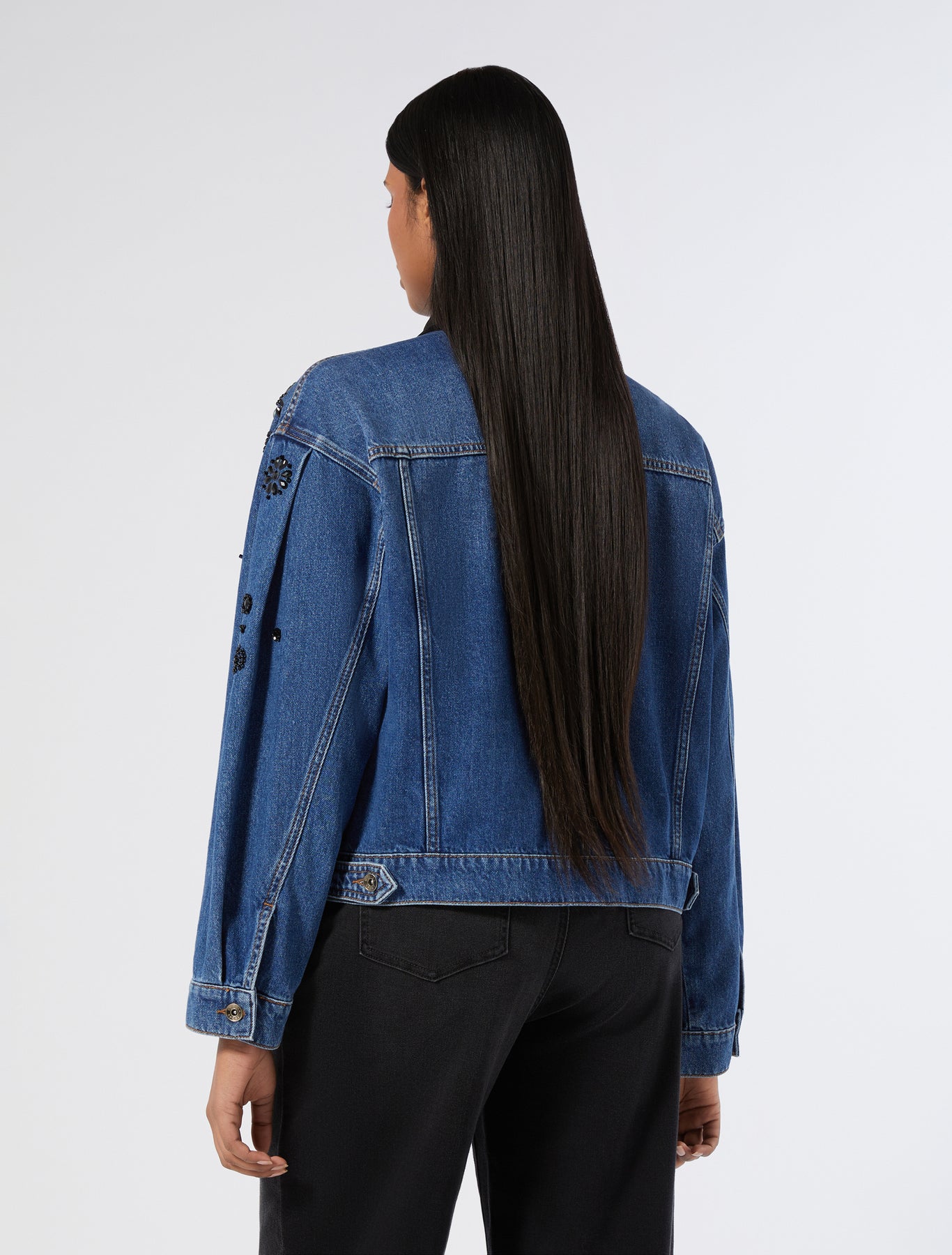 Embroidered denim jacket