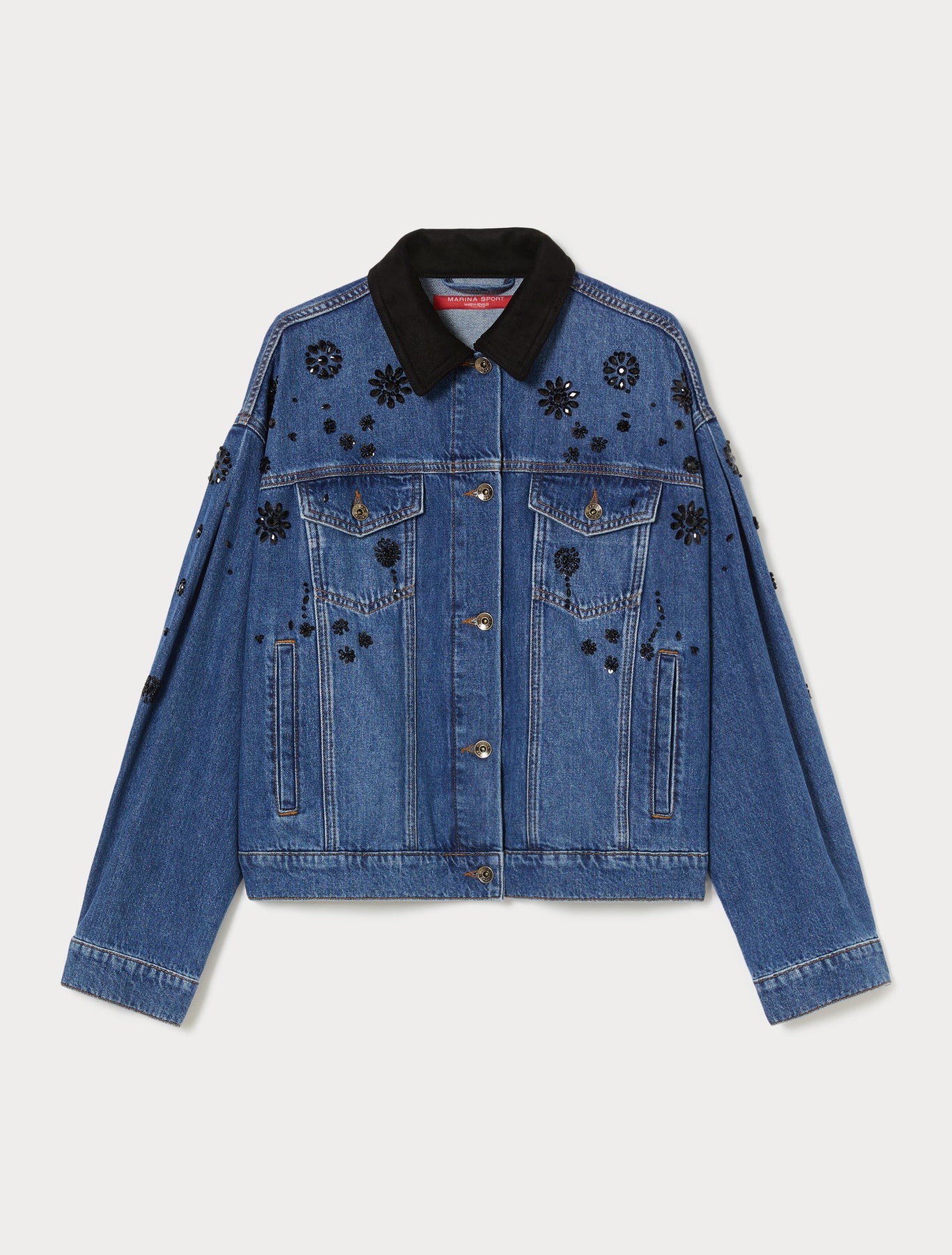 Embroidered denim jacket