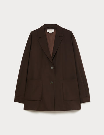 Marina Rinaldi viscose-blend twill jacket for woman