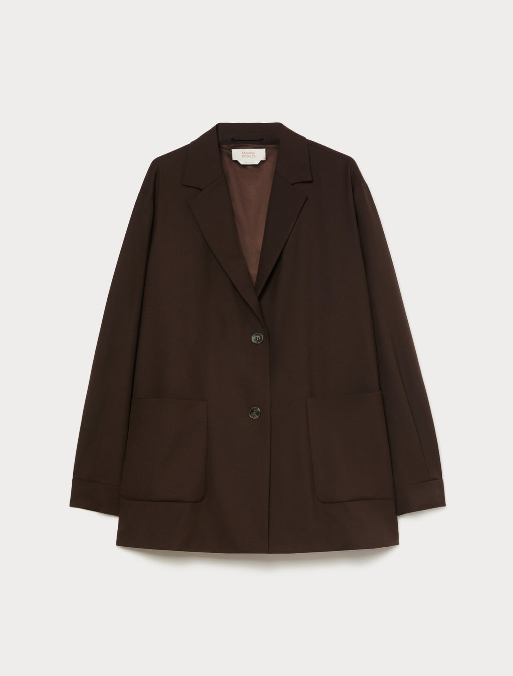 Marina Rinaldi viscose-blend twill jacket for woman