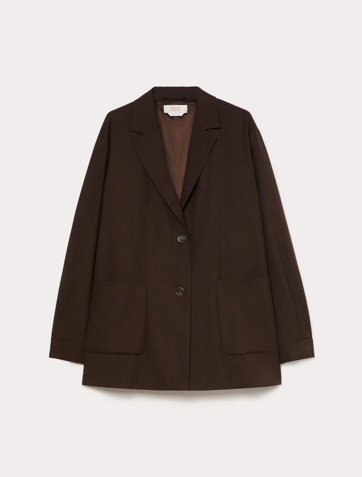 Marina Rinaldi viscose-blend twill jacket for woman