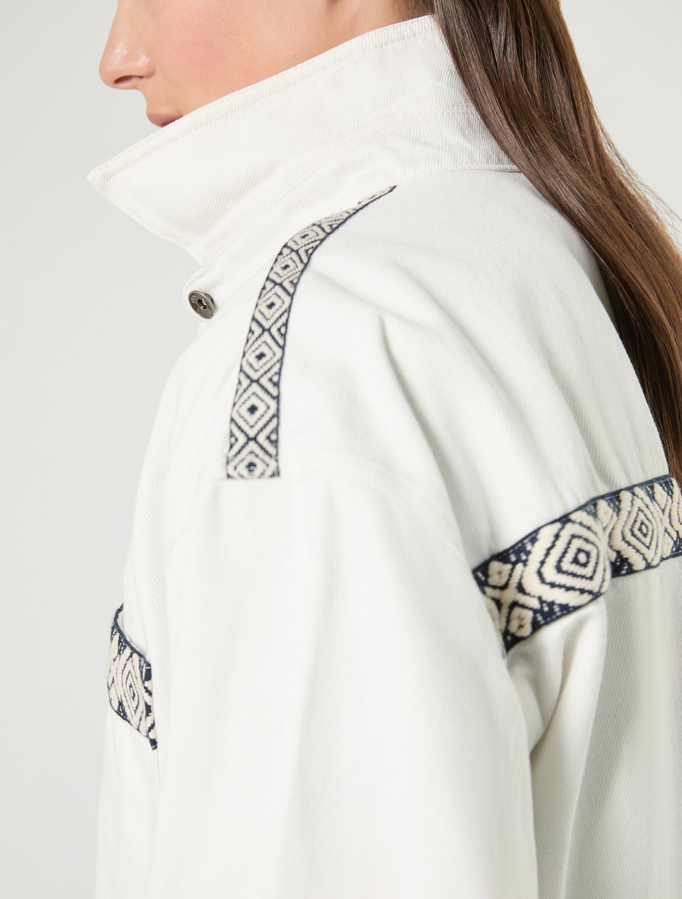 Marina Rinaldi cotton bull denim jacket for woman