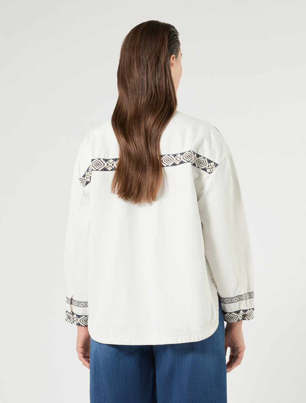 Marina Rinaldi cotton bull denim jacket for woman