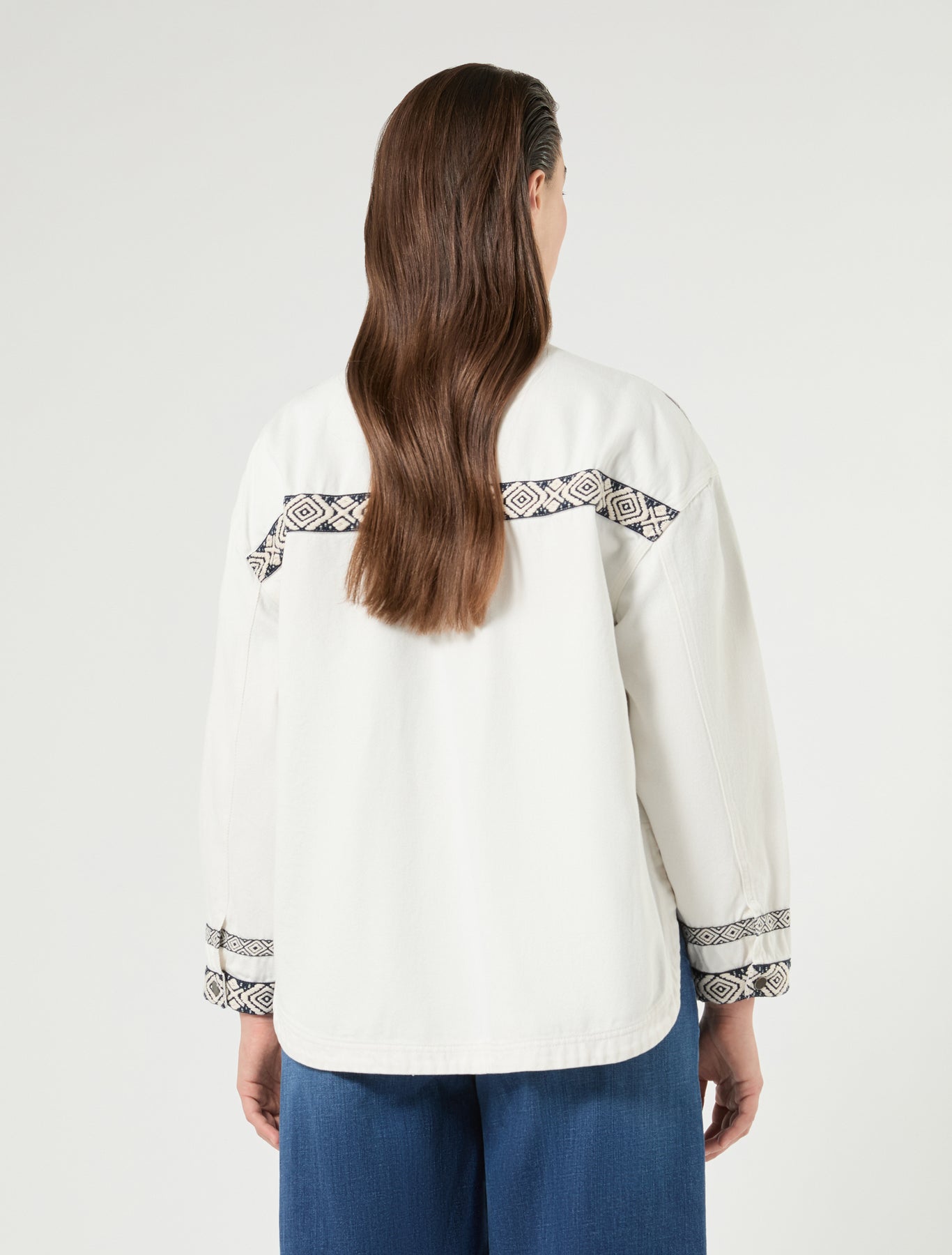 Marina Rinaldi cotton bull denim jacket for woman