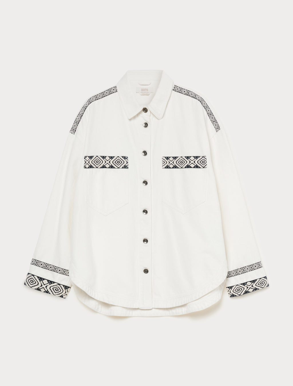 Marina Rinaldi cotton bull denim jacket for woman