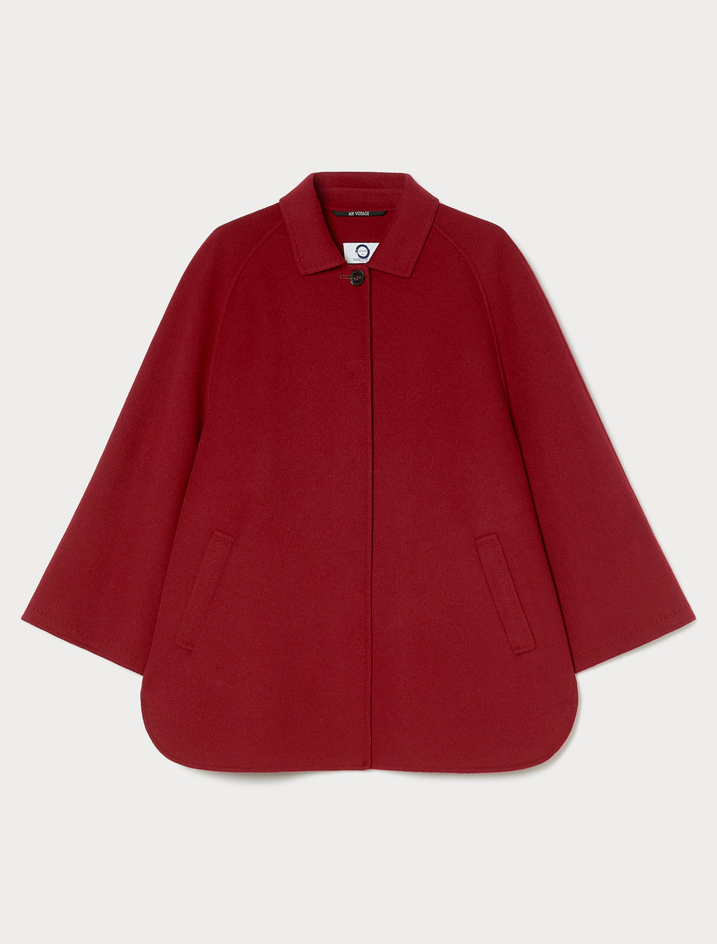 Double-faced wool and cashmere coat