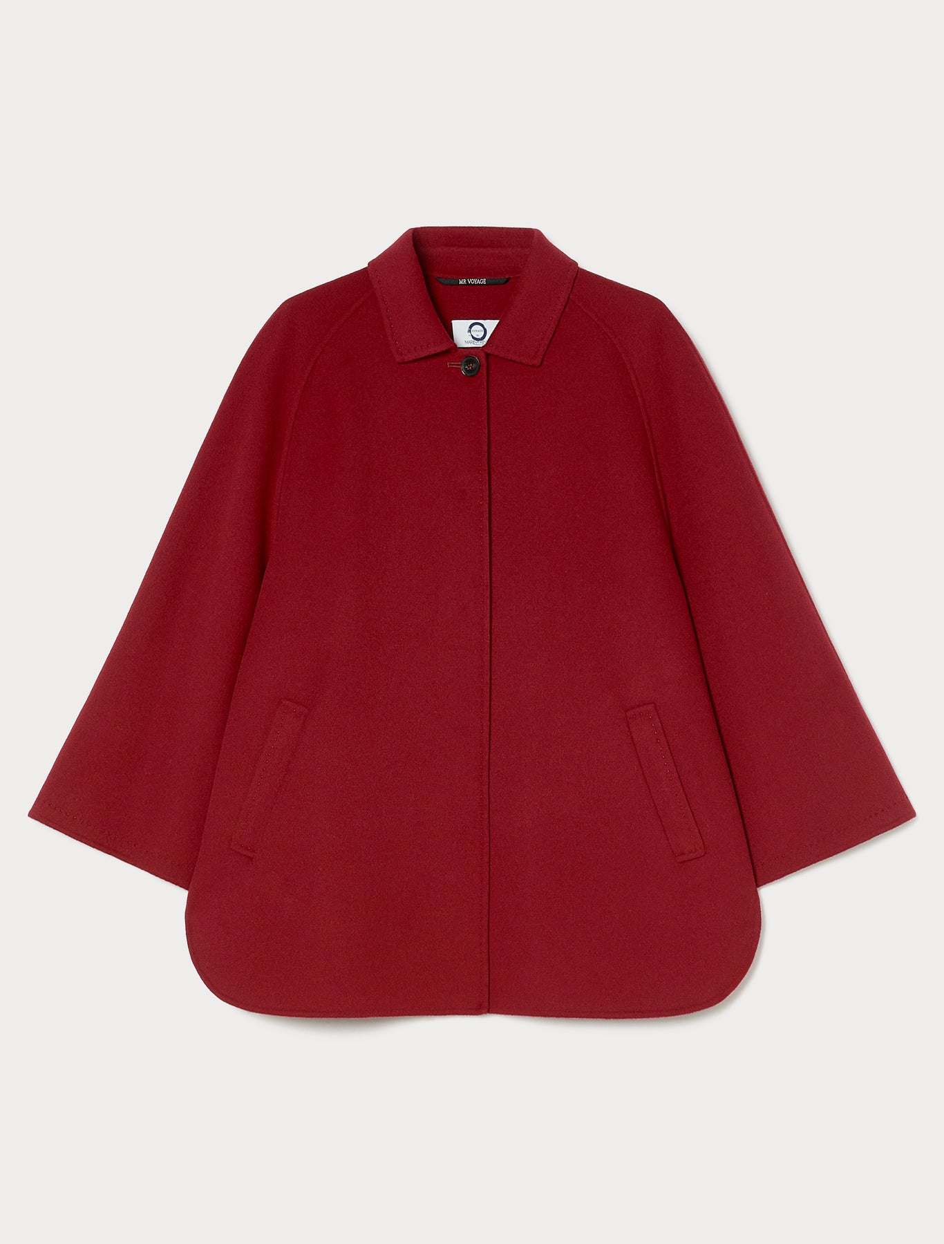 Double-faced wool and cashmere coat