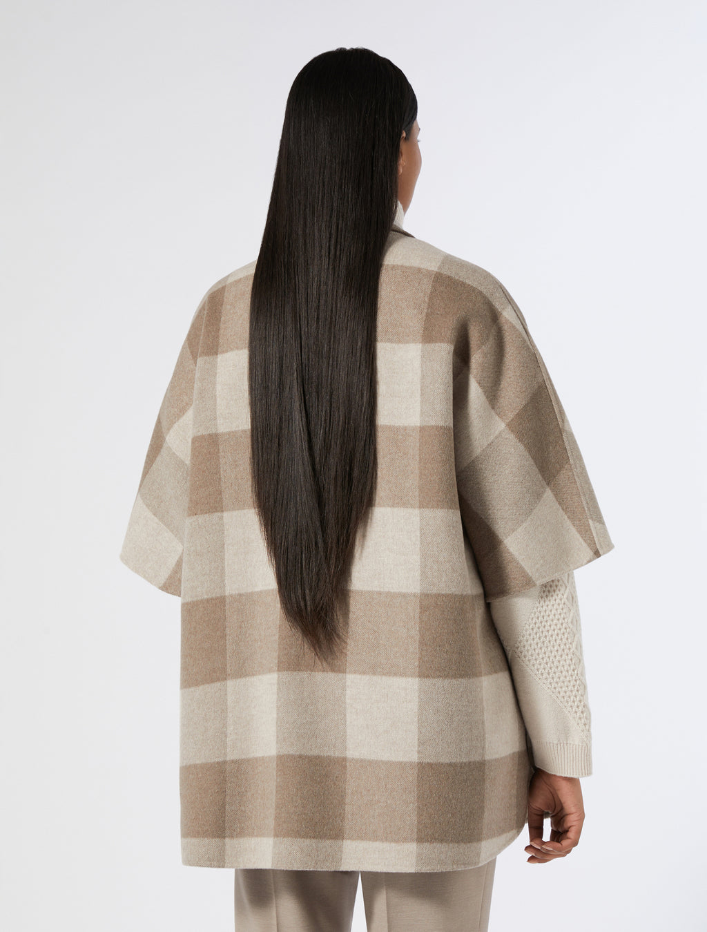 Double-faced wool-blend jacket