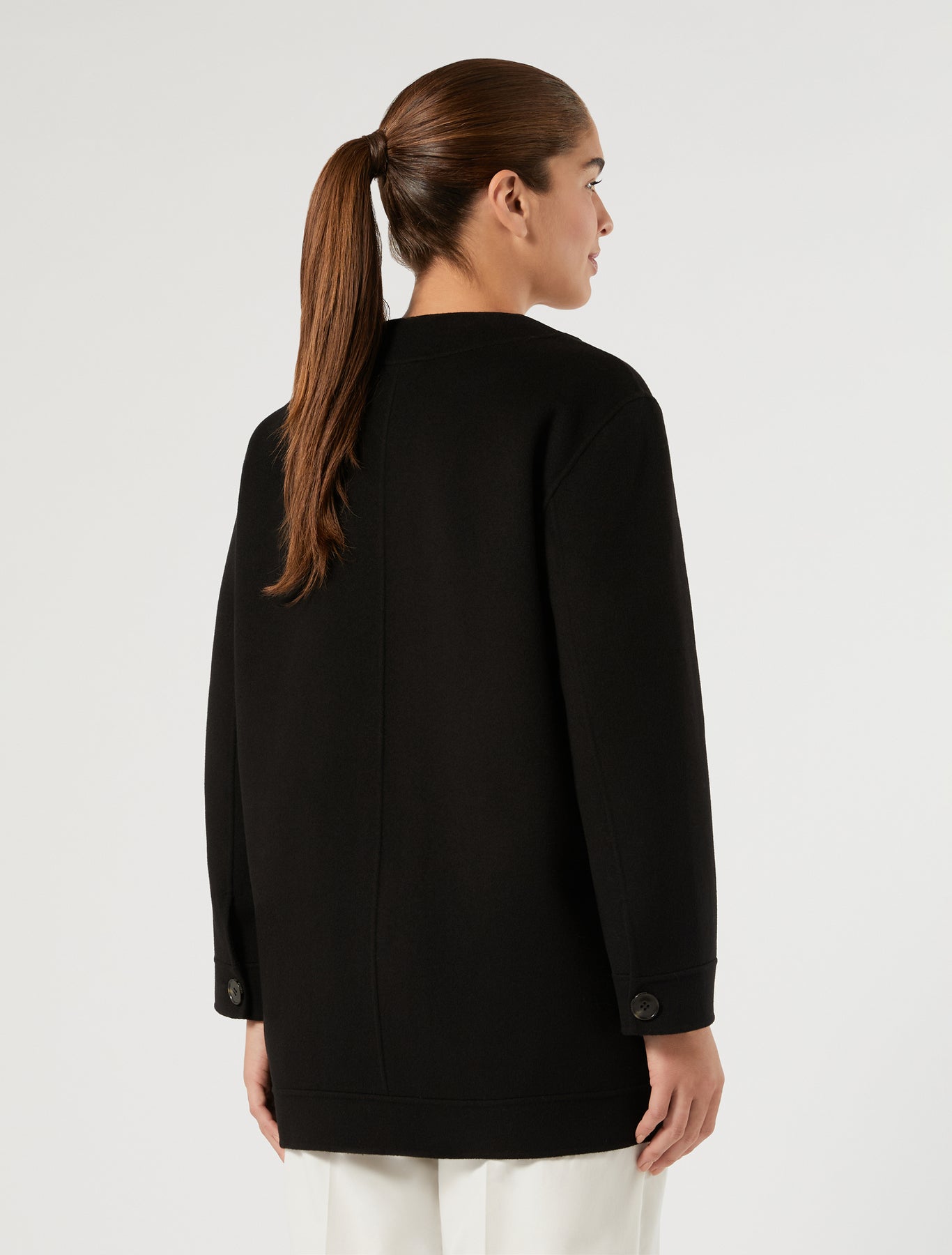 Marina Rinaldi double-faced wool and cashmere coat for woman