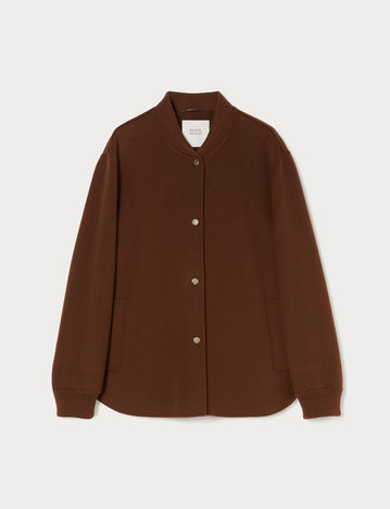 Double wool-blend jacket