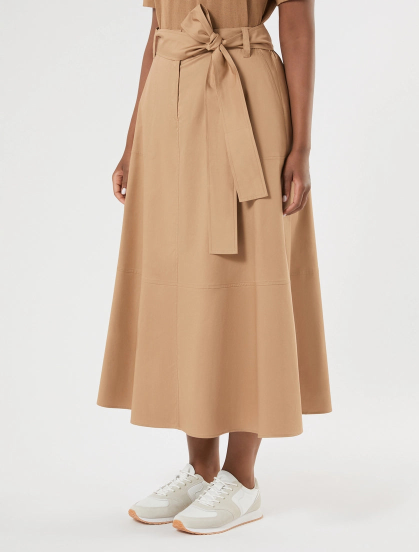 marina rinaldi stretch cotton gabardine skirt for woman