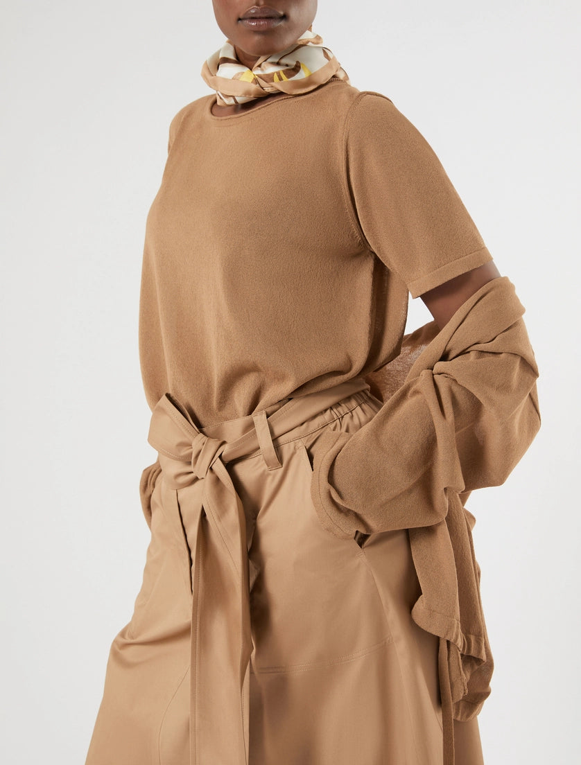 marina rinaldi stretch cotton gabardine skirt for woman