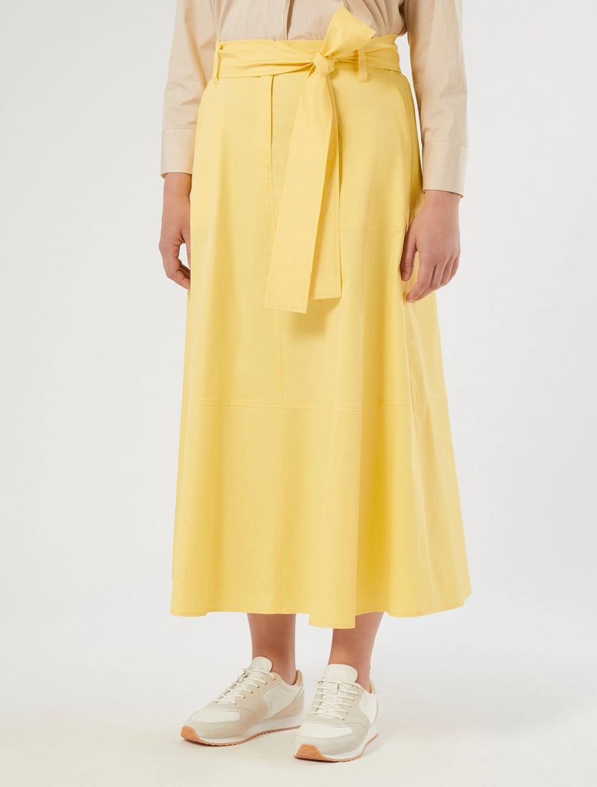 marina rinaldi stretch cotton gabardine skirt for woman