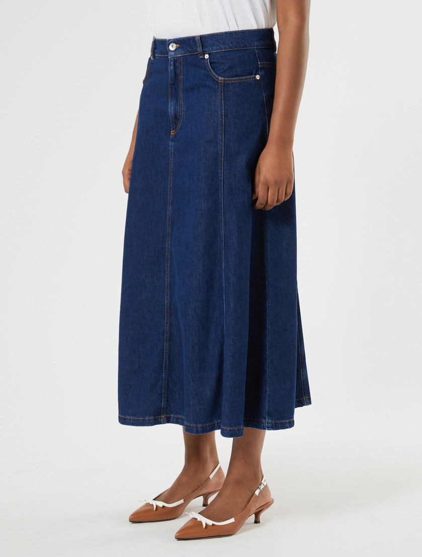 marina rinaldi denim skirt for woman