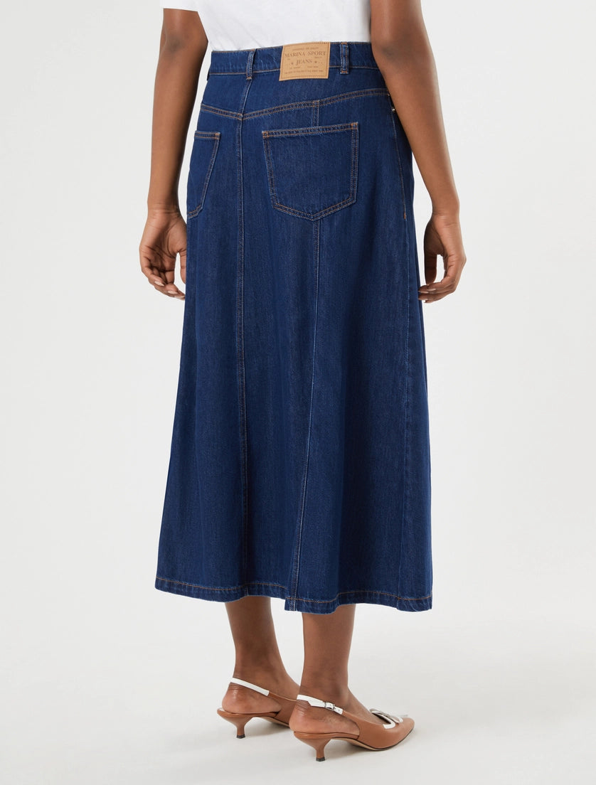 marina rinaldi denim skirt for woman