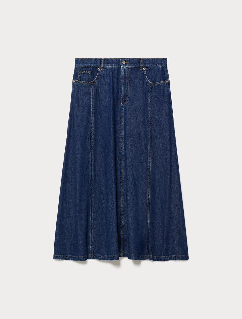marina rinaldi denim skirt for woman