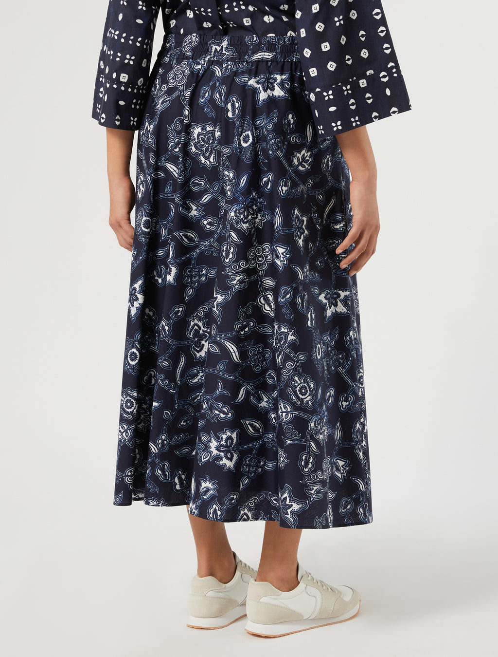 Marina Rinaldi cotton poplin skirt for woman