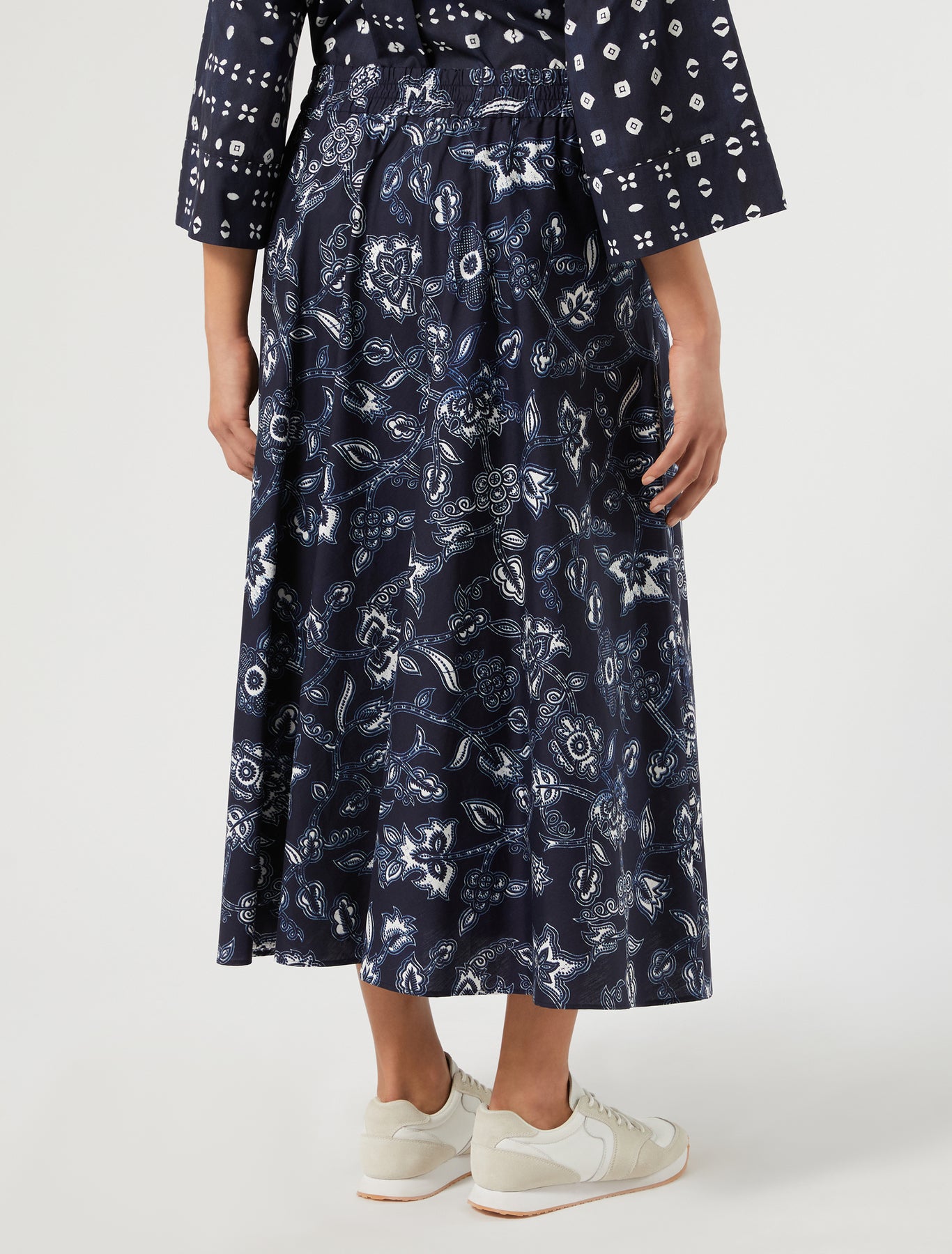 Marina Rinaldi cotton poplin skirt for woman