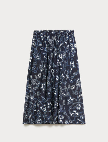Marina Rinaldi cotton poplin skirt for woman