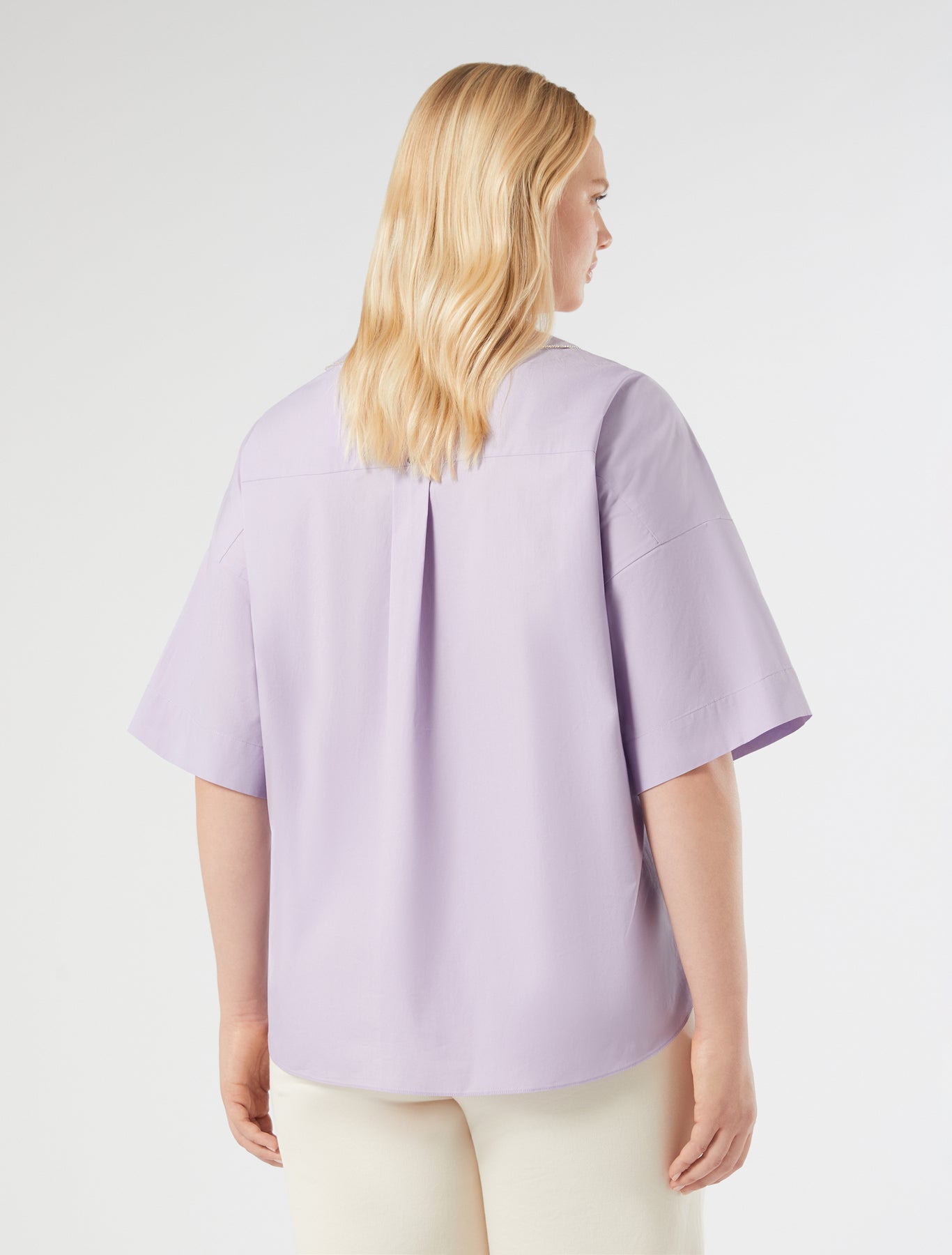 Cotton poplin tunic