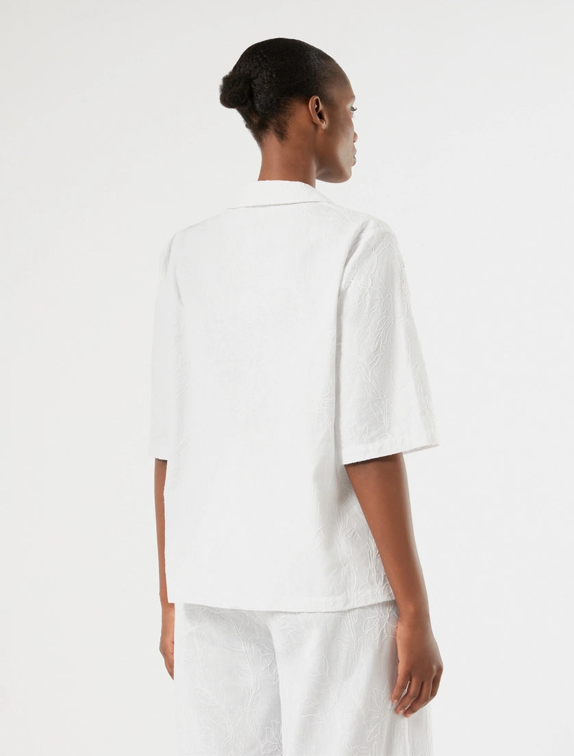 marina rinaldi linen and cotton shirt for woman