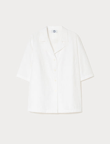 marina rinaldi linen and cotton shirt for woman