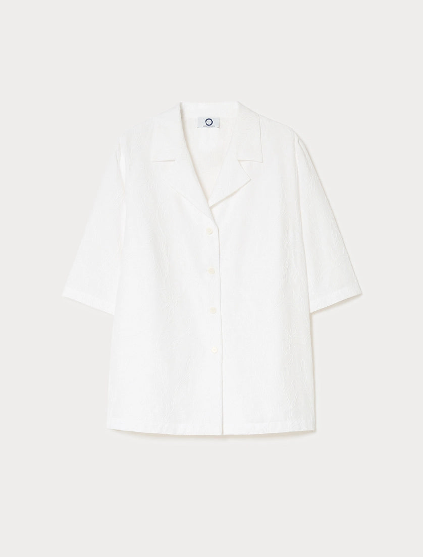 marina rinaldi linen and cotton shirt for woman