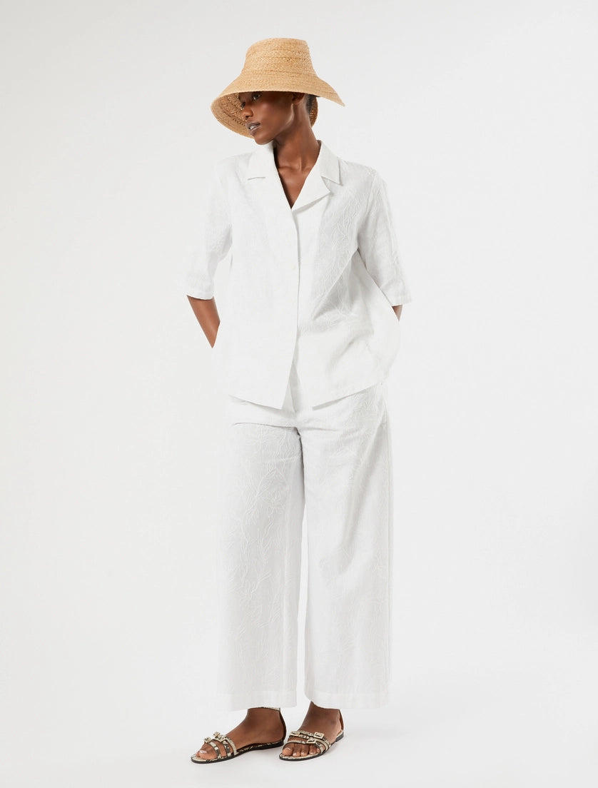 marina rinaldi linen and cotton shirt for woman