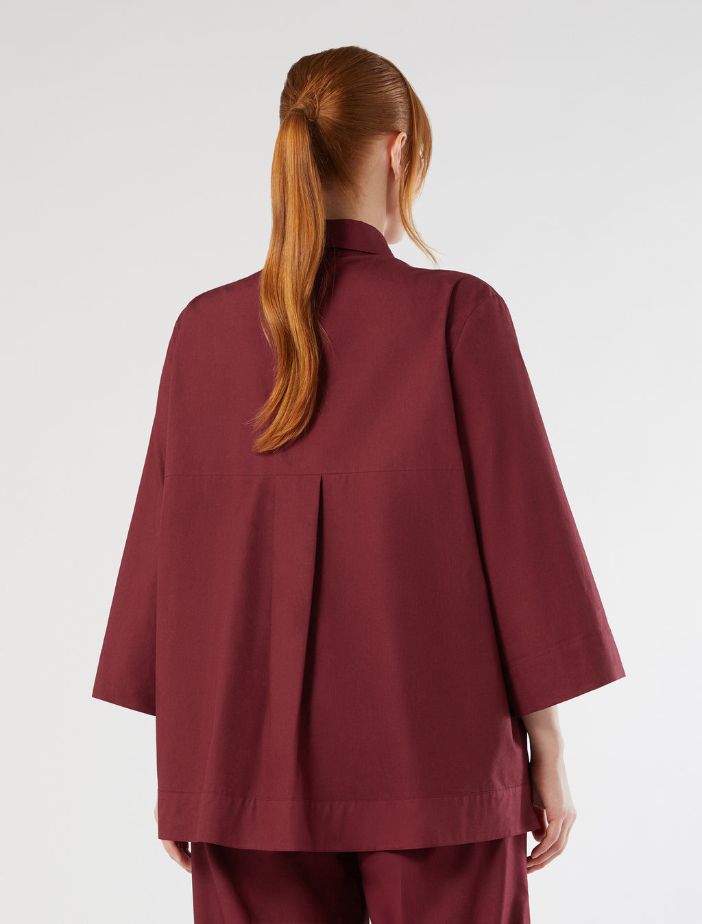 marina rinaldi embroidered poplin shirt for woman