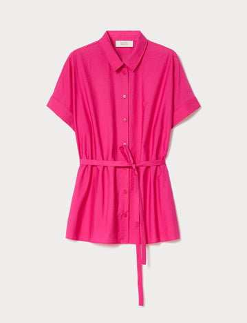 marina rinaldi cotton canvas shirt for woman
