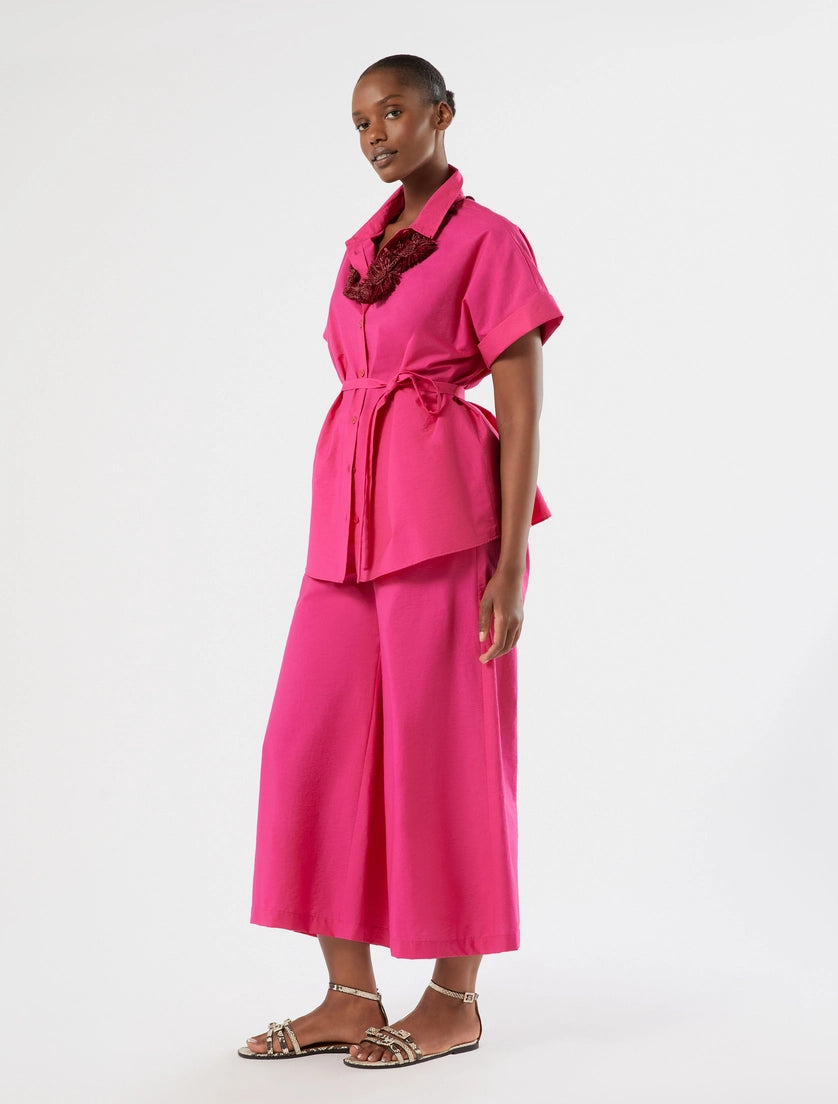marina rinaldi cotton canvas shirt for woman