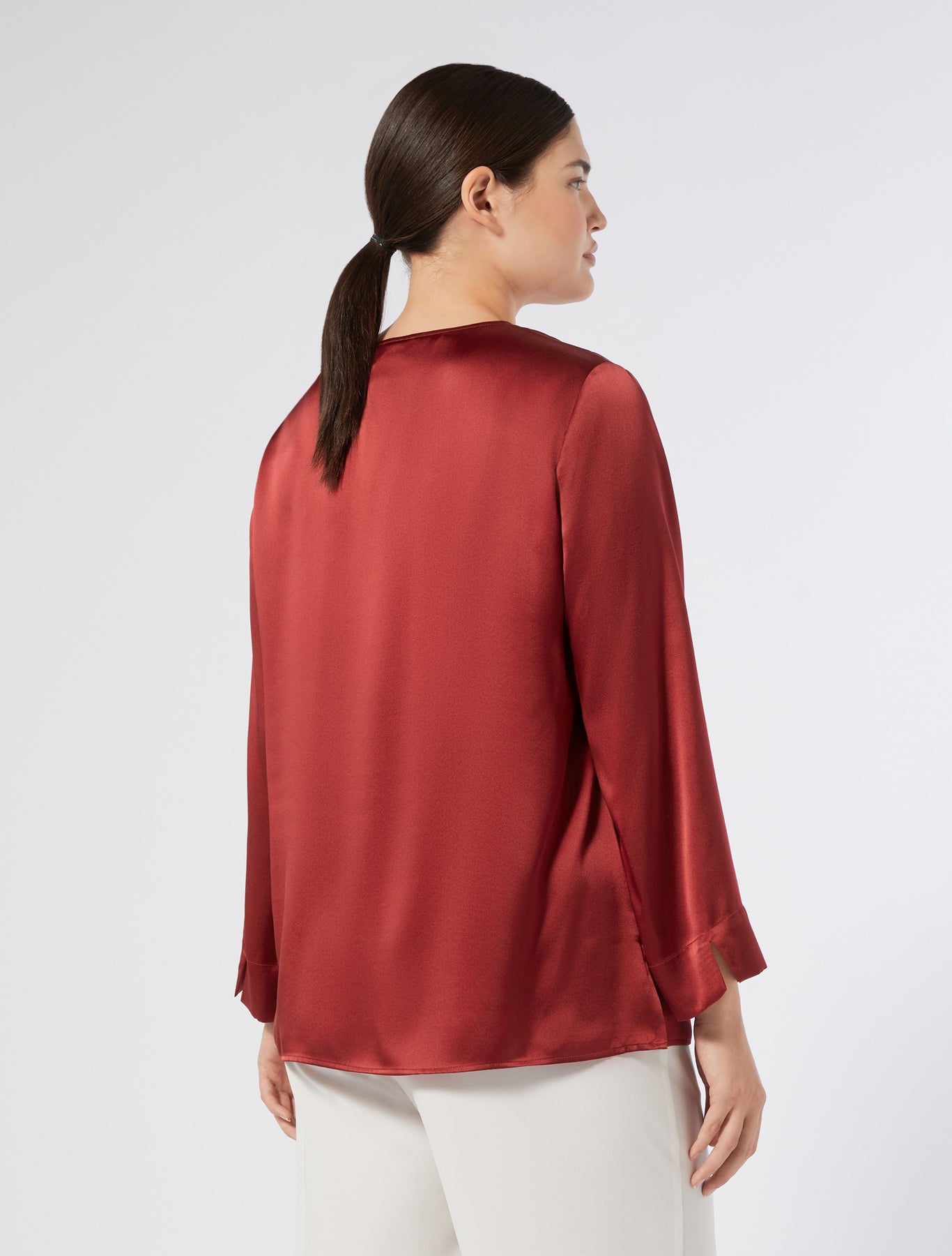 Silk satin tunic