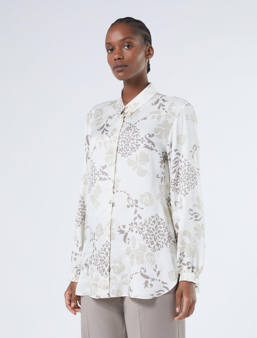 Twill print shirt