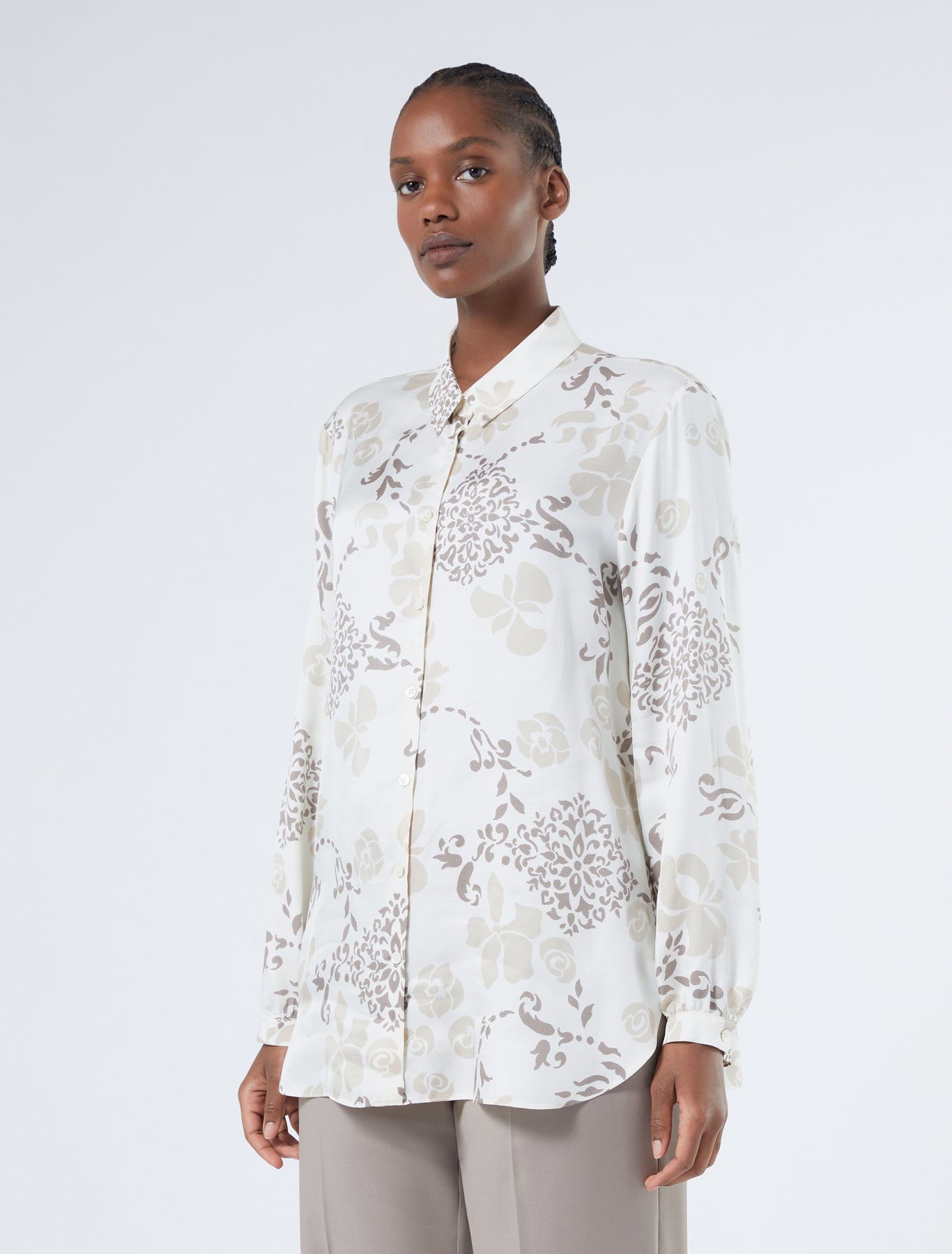 Twill print shirt