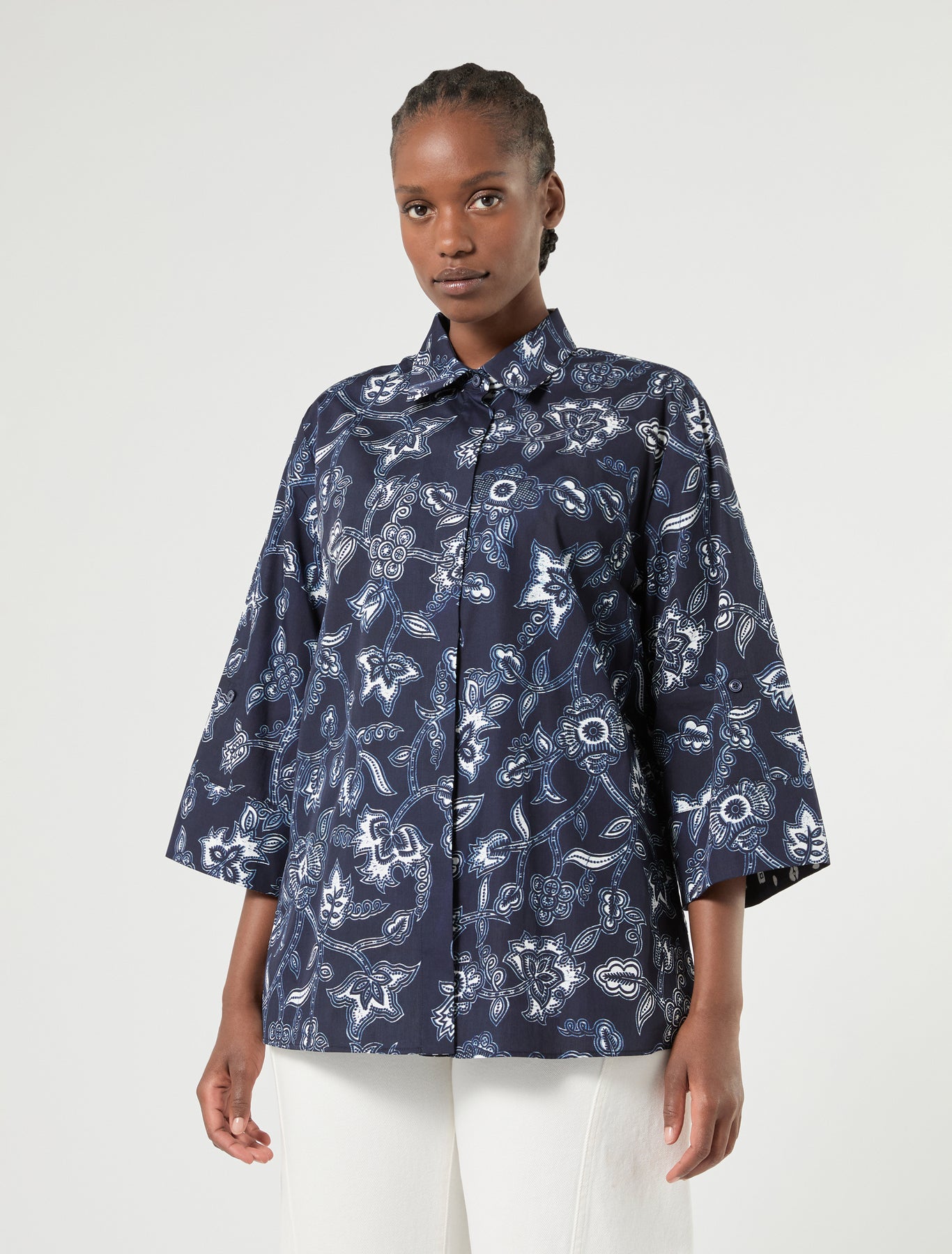 Marina Rinaldi cotton poplin shirt for woman