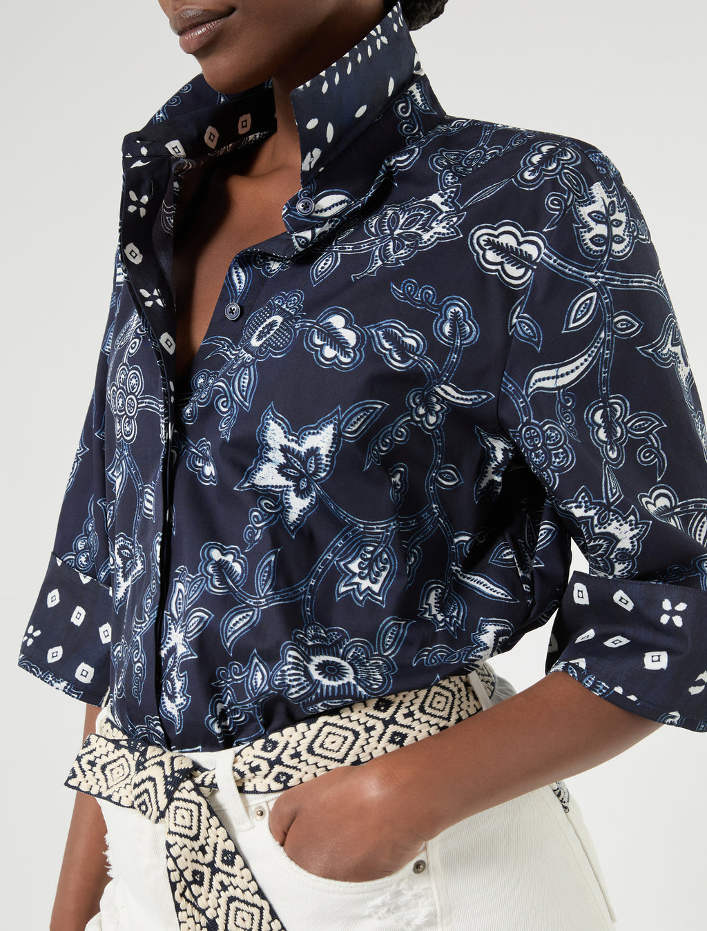 Marina Rinaldi cotton poplin shirt for woman