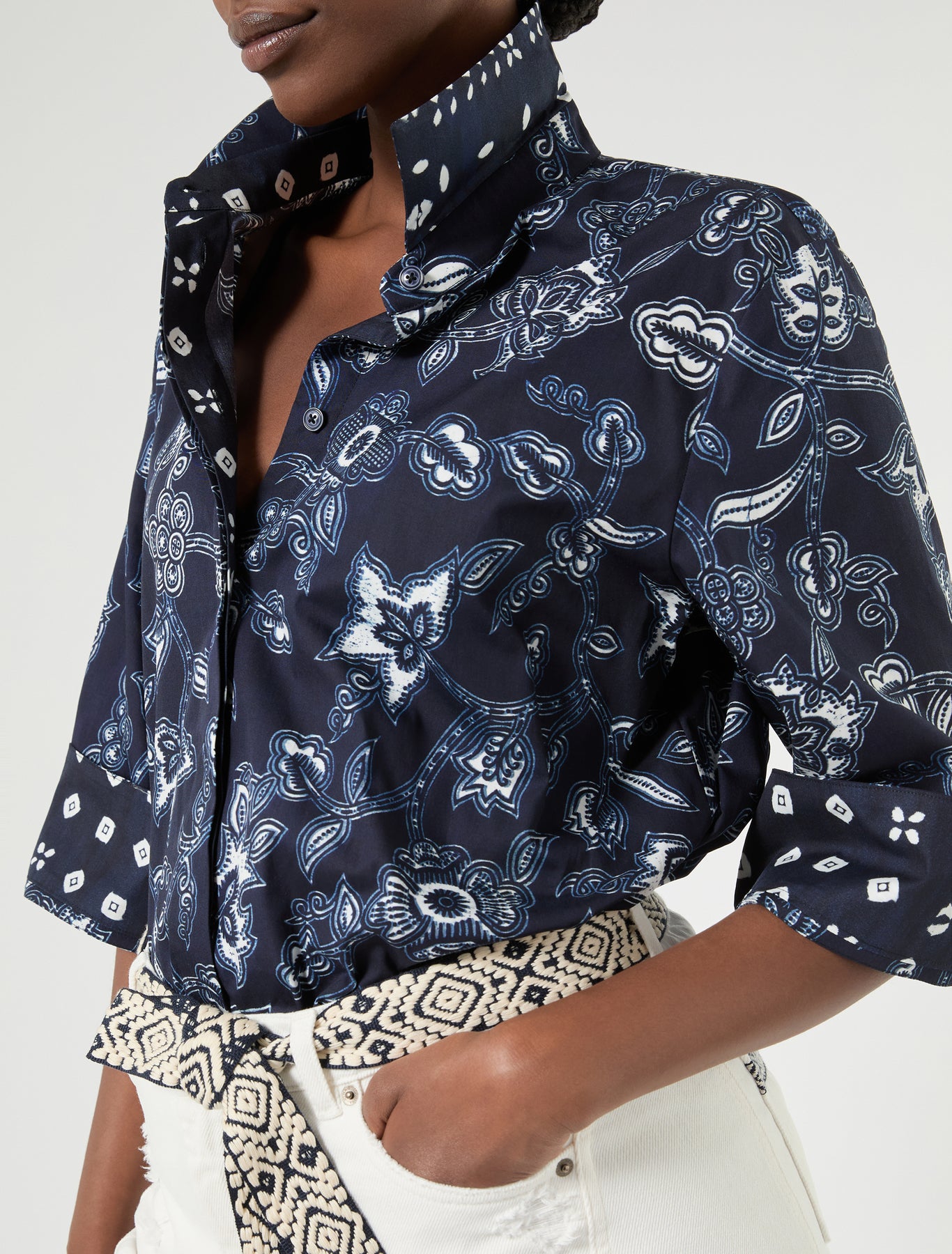 Marina Rinaldi cotton poplin shirt for woman