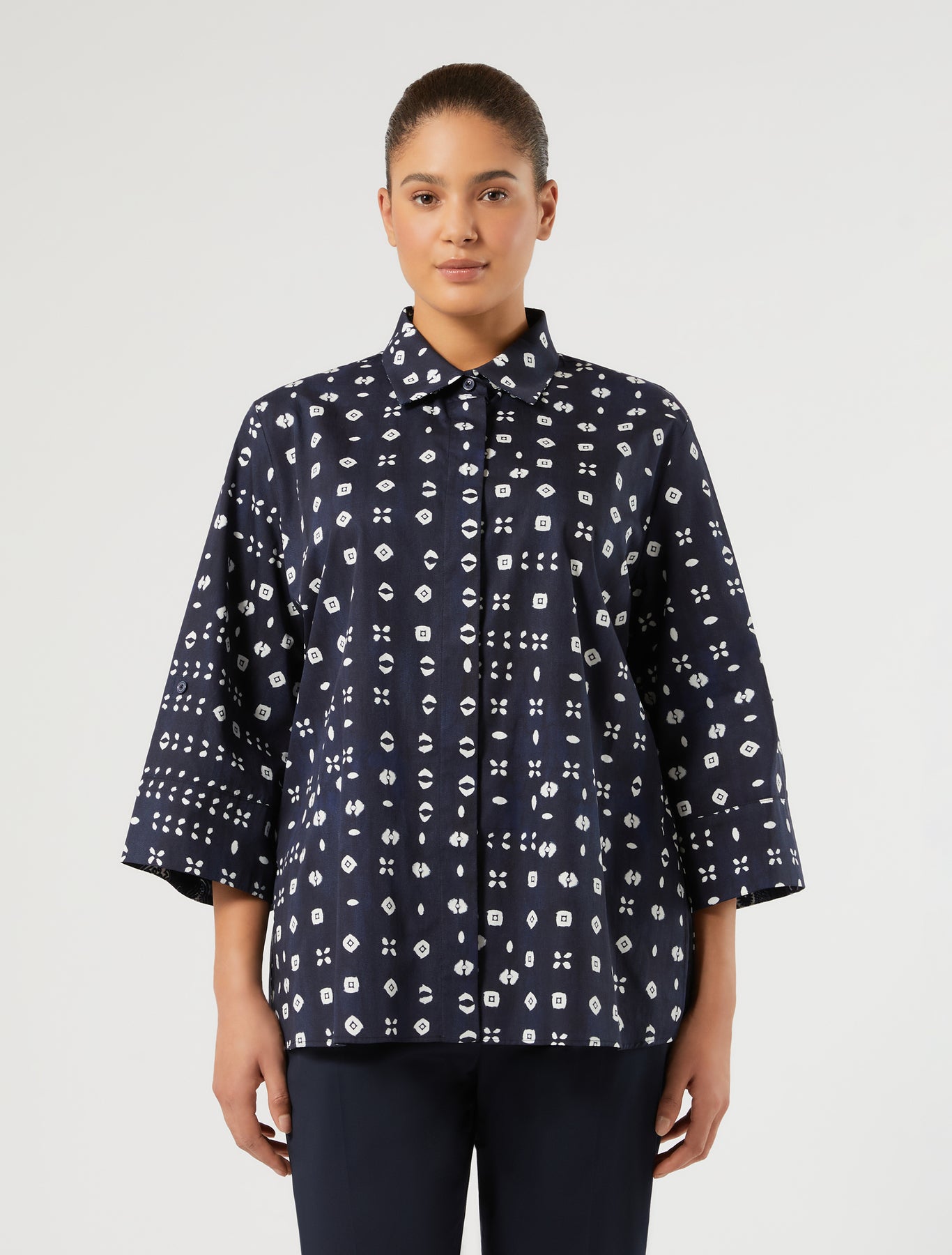 Marina Rinaldi cotton poplin shirt for woman