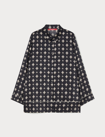 Printed twill shirt