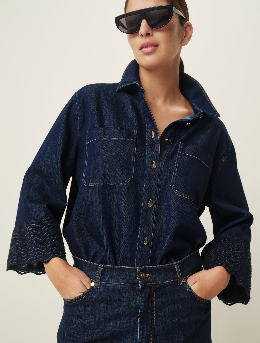 Marina Rinaldi denim shirt for woman
