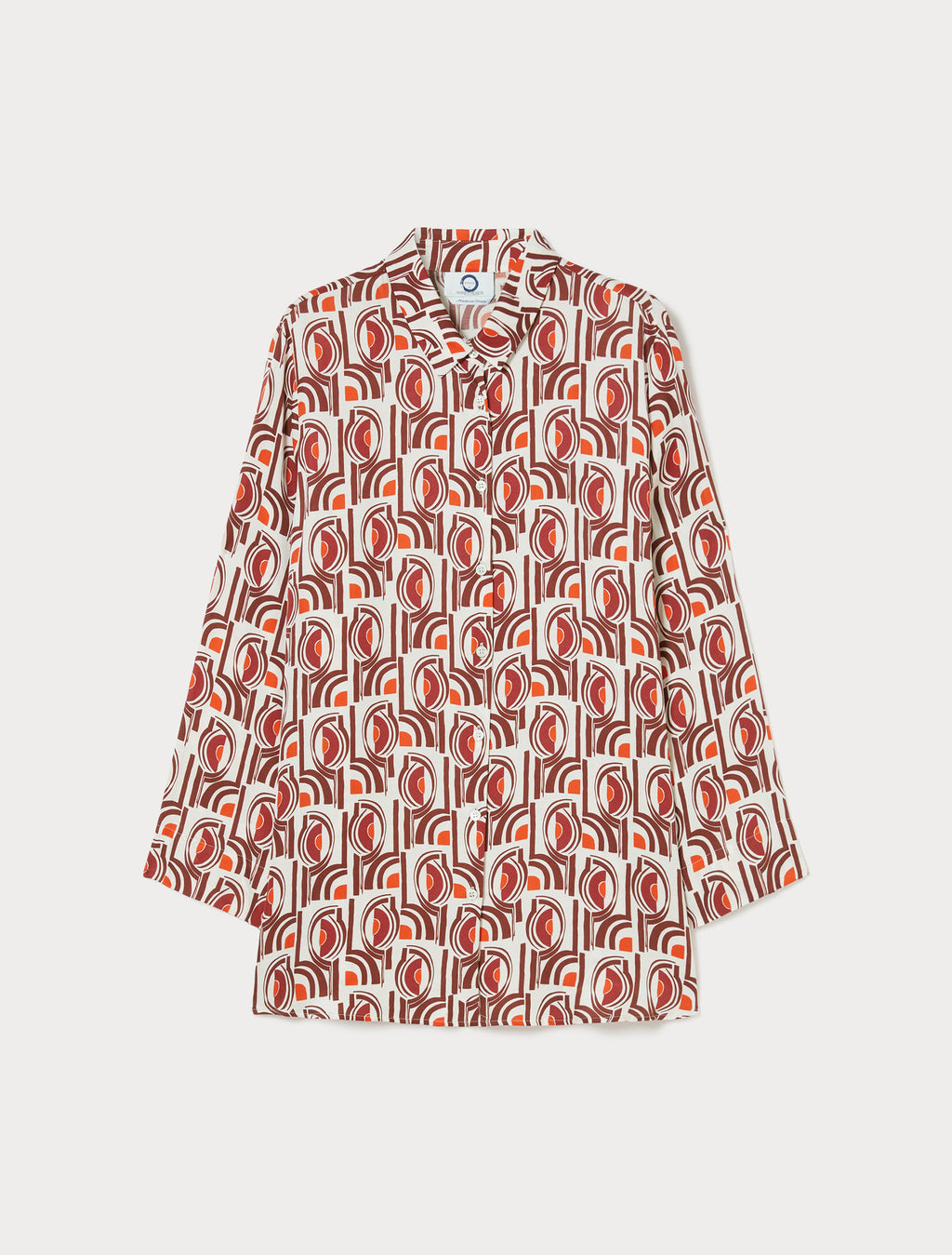 Printed twill shirt